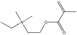 2-(Methacryloyloxy)ethylethyldimethylaminium 结构式