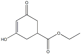 3-Hydroxy-5-oxo-3-cyclohexene-1-carboxylic acid ethyl ester 结构式