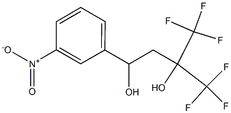 1-(m-Nitrophenyl)-4,4,4-trifluoro-3-trifluoromethyl-1,3-butanediol 结构式