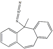 5-Azido-5-methyl-5H-dibenzo[a,d]cycloheptene 结构式