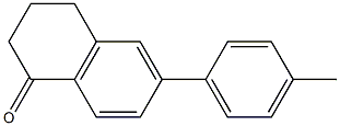 6-(4-Methylphenyl)-3,4-dihydronaphthalen-1(2H)-one 结构式