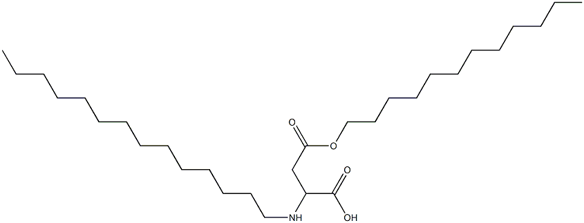 2-Tetradecylamino-3-(dodecyloxycarbonyl)propionic acid 结构式