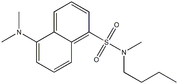 5-Dimethylamino-N-methyl-N-butyl-1-naphthalenesulfonamide 结构式