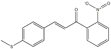 4-(Methylthio)-2'-nitrochalcone 结构式