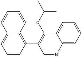 4-(Isopropyloxy)-3-(1-naphtyl)quinoline 结构式