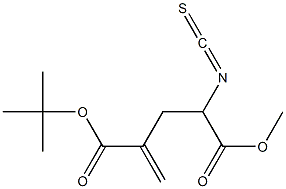 2-Isothiocyanato-4-methyleneglutaric acid 1-methyl 5-tert-butyl ester 结构式