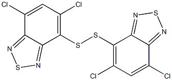 4,4'-Dithiobis(5,7-dichloro-2,1,3-benzothiadiazole) 结构式