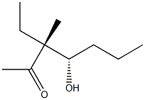 (3R,4S)-3-Ethyl-4-hydroxy-3-methyl-2-heptanone 结构式