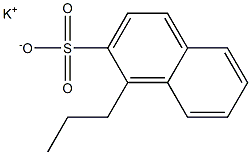 1-Propyl-2-naphthalenesulfonic acid potassium salt 结构式