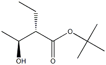 (2S,3S)-2-Ethyl-3-hydroxybutyric acid tert-butyl ester 结构式