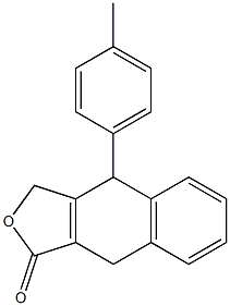 4-(4-Methylphenyl)-4,9-dihydronaphtho[2,3-c]furan-1(3H)-one 结构式