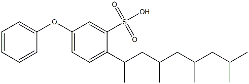 2-(1,3,5,7-Tetramethyloctyl)-5-phenoxybenzenesulfonic acid 结构式