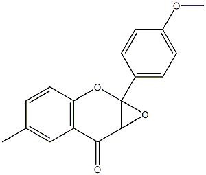 2,3-Epoxy-2,3-dihydro-4'-methoxy-6-methylflavone 结构式