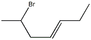 6-Bromo-3-heptene 结构式