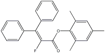 2-Fluoro-3,3-diphenylacrylic acid 2,4,6-trimethylphenyl ester 结构式