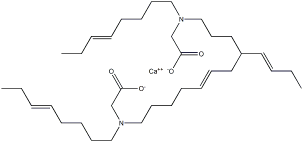 Bis[N,N-di(5-octenyl)glycine]calcium salt 结构式
