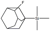 1-(Trimethylsilyl)-4-fluoroadamantane 结构式