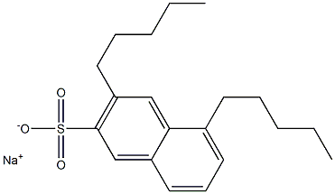 3,5-Dipentyl-2-naphthalenesulfonic acid sodium salt 结构式