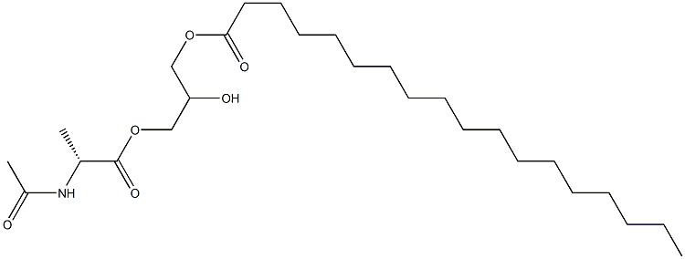 1-[(N-Acetyl-D-alanyl)oxy]-2,3-propanediol 3-octadecanoate 结构式