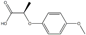 [R,(+)]-2-(p-Methoxyphenoxy)propionic acid 结构式