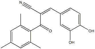 2-(2,4,6-Trimethylbenzoyl)-3-(3,4-dihydroxyphenyl)acrylonitrile 结构式