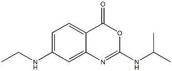 2-Isopropylamino-7-ethylamino-4H-3,1-benzoxazin-4-one 结构式