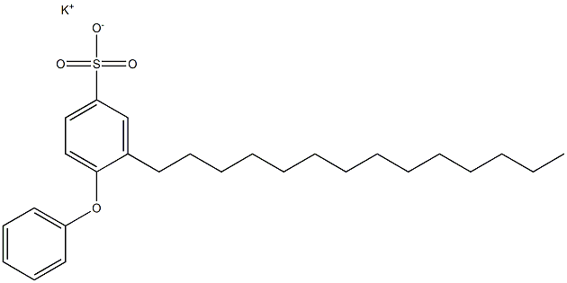 4-Phenoxy-3-tetradecylbenzenesulfonic acid potassium salt 结构式