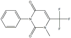 6-(Trifluoromethyl)-1-methyl-3-phenylpyrimidine-2,4(1H,3H)-dione 结构式