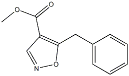 5-Benzylisoxazole-4-carboxylic acid methyl ester 结构式