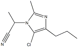 5-Chloro-1-(1-cyanoethyl)-2-methyl-4-propyl-1H-imidazole 结构式