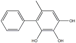 5-Methyl-4-phenylbenzene-1,2,3-triol 结构式