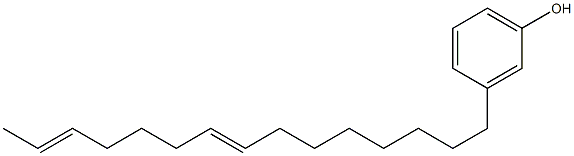 3-(8,13-Pentadecadienyl)phenol 结构式