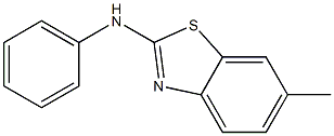 6-Methyl-N-phenylbenzothiazole-2-amine 结构式