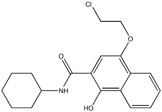 4-(2-Chloroethoxy)-N-cyclohexyl-1-hydroxy-2-naphthalenecarboxamide 结构式