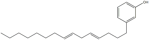 3-(4,7-Pentadecadienyl)phenol 结构式