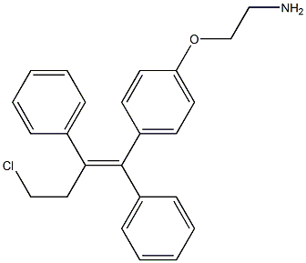 1-(2-Chloroethyl)-1-phenyl-2-[4-(2-aminoethoxy)phenyl]-2-(phenyl)ethene 结构式