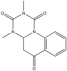 2,4-Dimethyl-4,4a-dihydro-1H-[1,3,5]triazino[1,2-a]quinoline-1,3,6(2H,5H)-trione 结构式