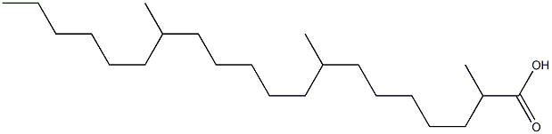 2,8,14-Trimethylicosanoic acid 结构式