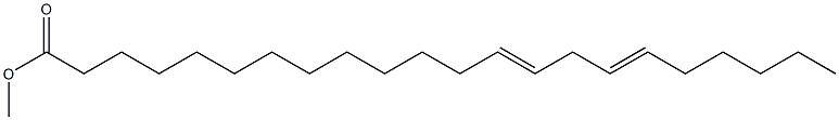 13,16-Docosadienoic acid methyl ester 结构式