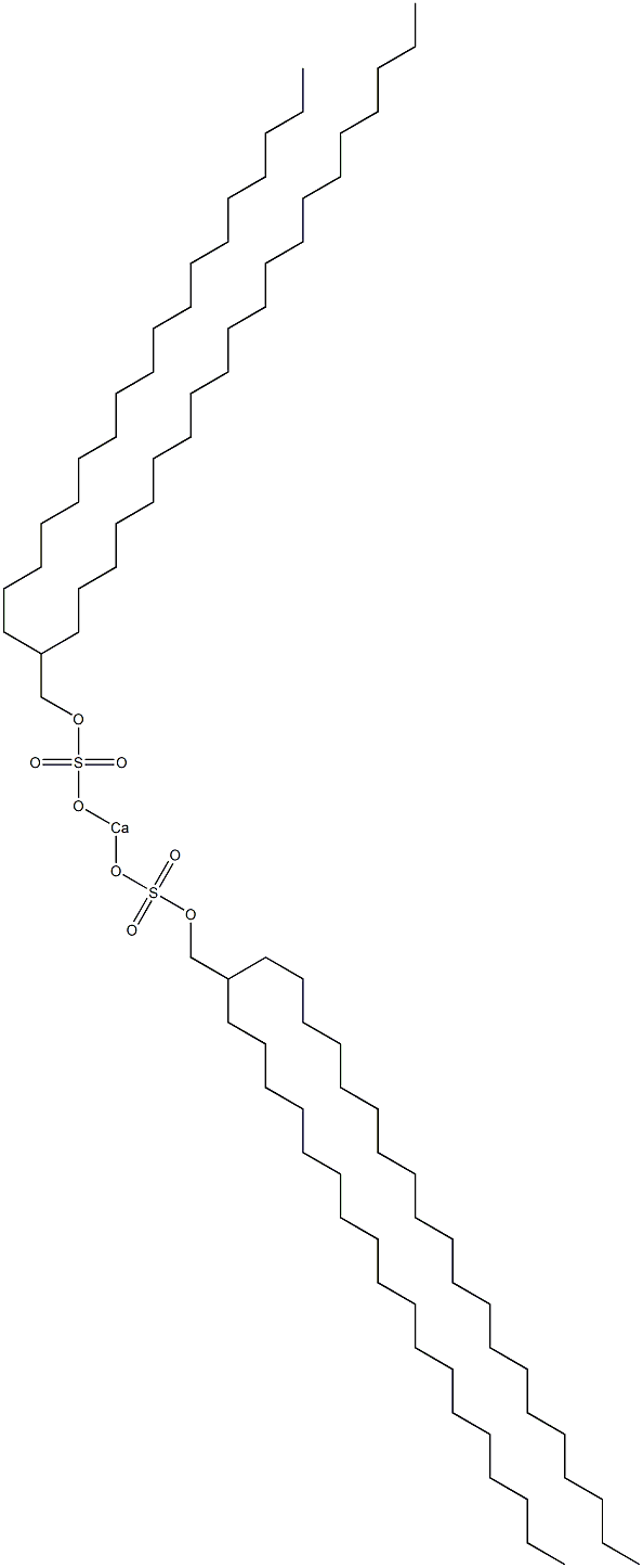 Bis(2-octadecyldocosyloxysulfonyloxy)calcium 结构式