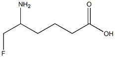 5-Amino-6-fluorohexanoic acid 结构式