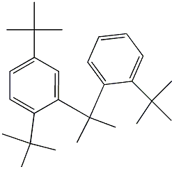 2-(2,5-Di-tert-butylphenyl)-2-(2-tert-butylphenyl)propane 结构式