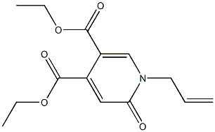 1-(2-Propenyl)-2-oxo-1,2-dihydropyridine-4,5-dicarboxylic acid diethyl ester 结构式