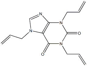 1,3,7-Triallylxanthine 结构式