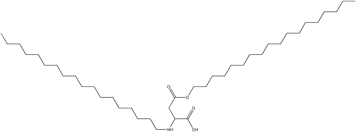 2-Octadecylamino-3-(octadecyloxycarbonyl)propionic acid 结构式