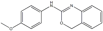 N-(4-Methoxyphenyl)-4H-3,1-benzooxazine-2-amine 结构式