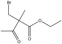 2-Bromomethyl-2-methyl-3-oxobutyric acid ethyl ester 结构式