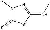 3-Methyl-5-(methylamino)-1,3,4-thiadiazole-2(3H)-thione 结构式