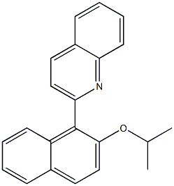 2-[2-(Isopropyloxy)-1-naphtyl]quinoline 结构式