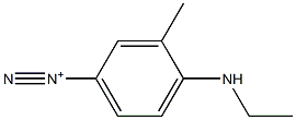 4-(Ethylamino)-3-methylbenzenediazonium 结构式